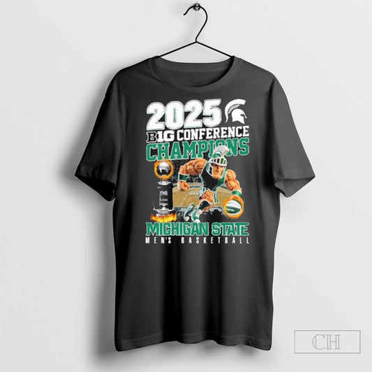 2025 B1g Conference Michigan State Spartans Mens Basketball Champions Shirt