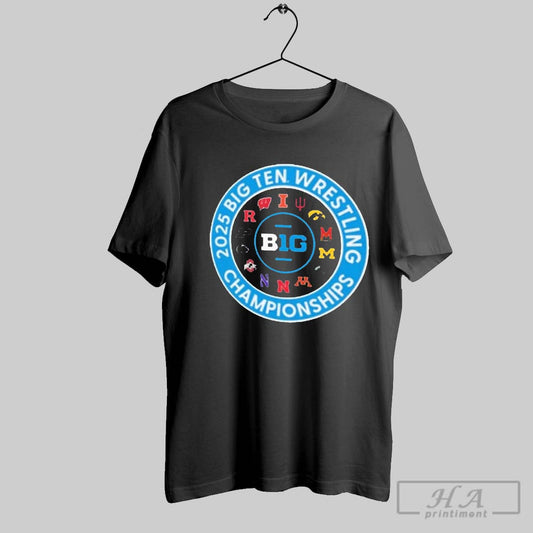 2025 Big Ten Wrestling Championships Tournament Big Ten All Team Circle T Shirt