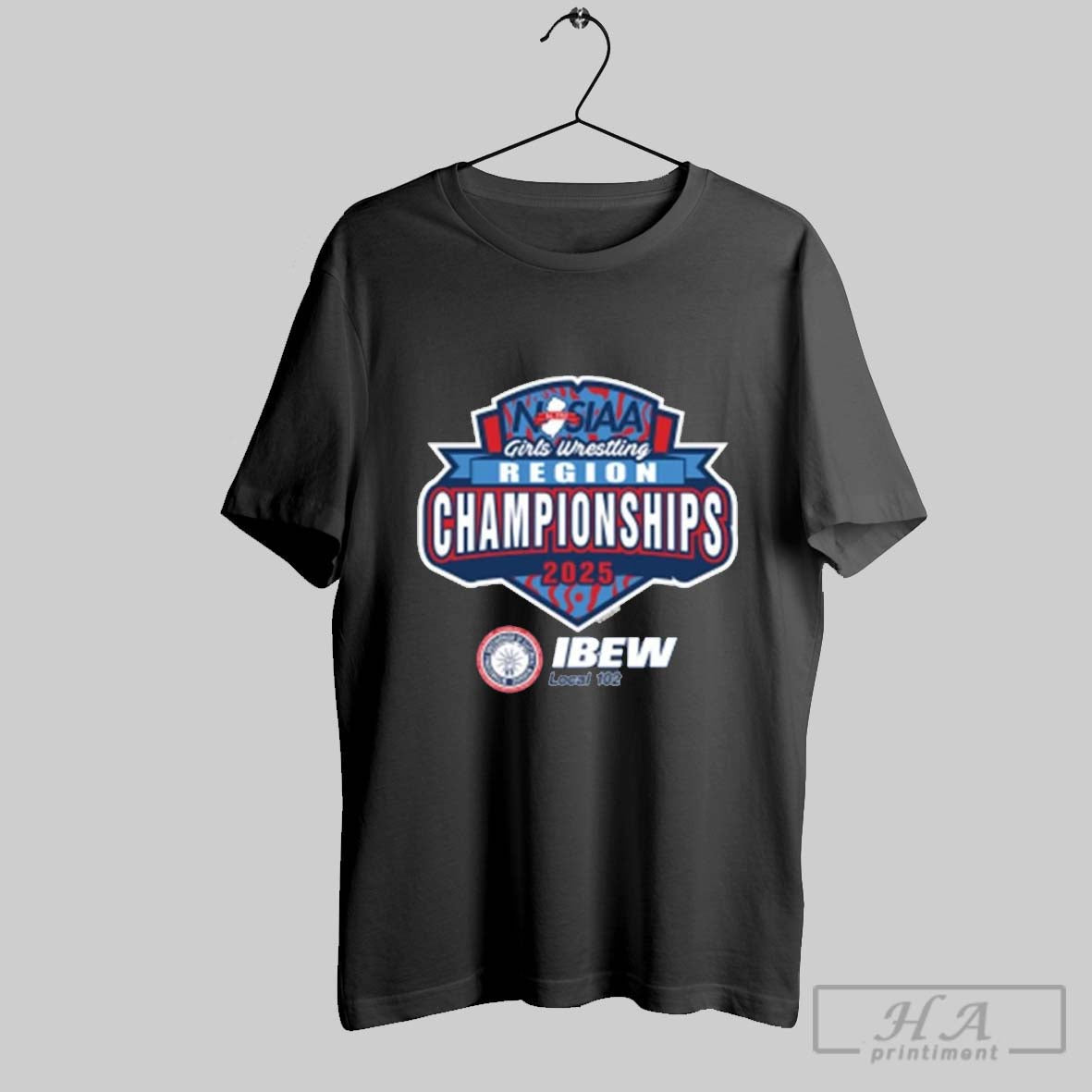 2025 Njsiaa Girls Wrestling Region Championships T Shirt