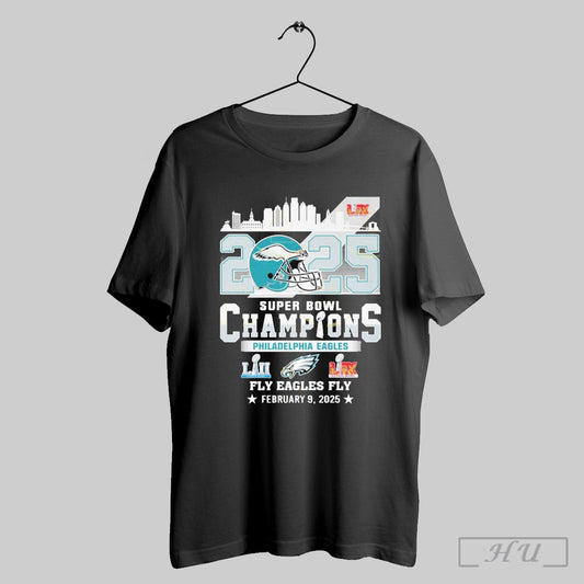 2025 Philadelphia Eagles Super Bowl Lix Champions Fly Eagles Fly Shirt Sweatshirt
