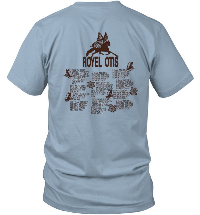 2024 Royel Otis Mary, Marry Me Faded Powder Limited T Shirt