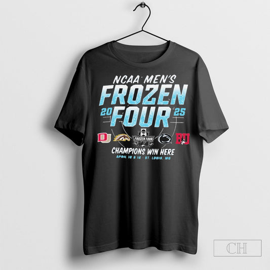 4 Teams 2025 Ncaa Mens Frozen Four Shirt Sweatshirt Tee Shirt