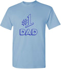 #1 Number one Dad T-Shirt Son Daughter Shirt Fathers Day, Funny Father's Day Tshirts Mens