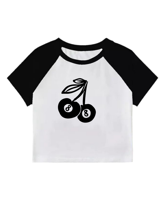 8 ball Cherries - Baby Tee