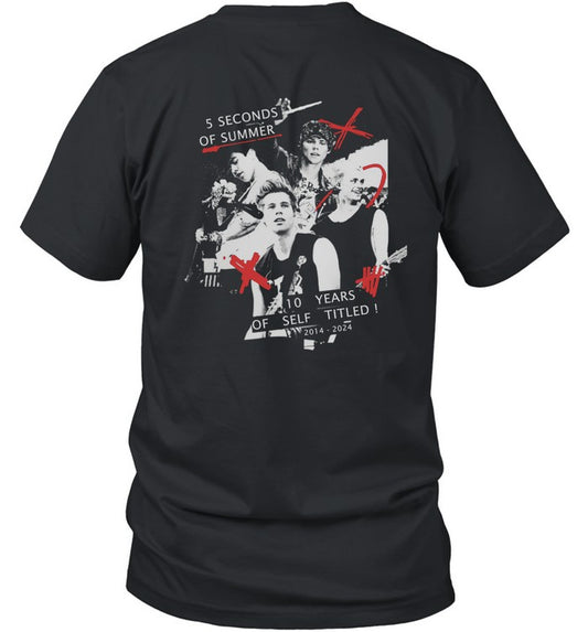 5 Seconds Of Summer 10 Years Of Self Titled T Shirt