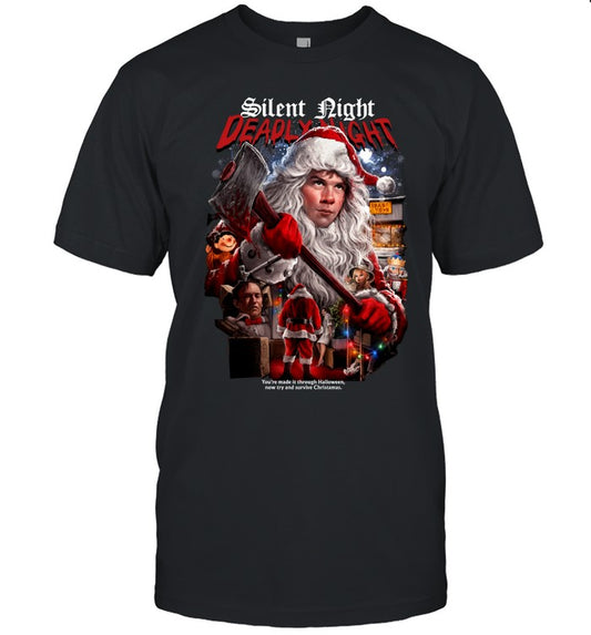 2024 Limited Gutter Garbs Silent Night Deadly Night Christmas T-Shirt