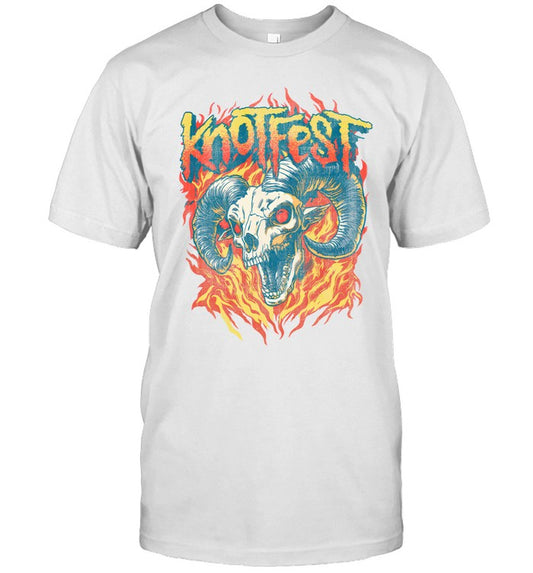 Knotfest Fiery Goat Skull Vintage T Shirt