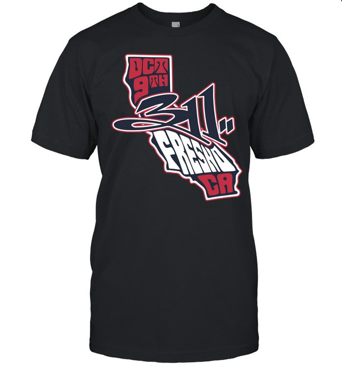 311 Fresno CA Oct 9 2024 Tour T Shirt