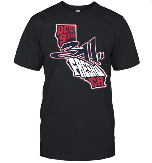 311 Fresno CA Oct 9 2024 Tour T Shirt