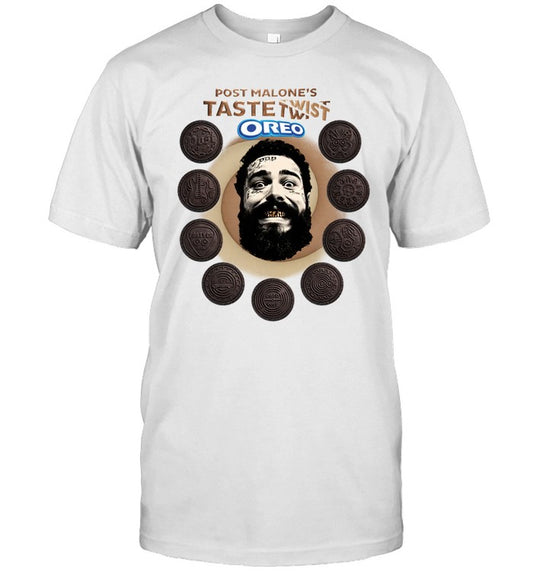 2025 New Post Malone x Oreo Taste Twist T-Shirt