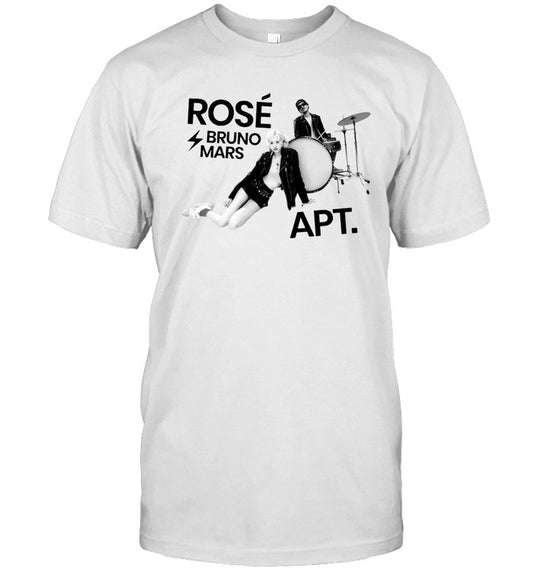 2024 Bruno Mars Rose APT White Hot T Shirt