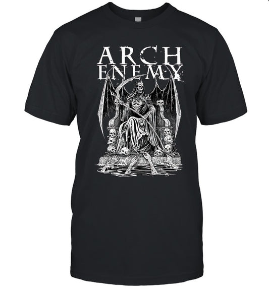 Arch Enemy Blood Dynasty Tour 2024 Acid Washed Hot T Shirt