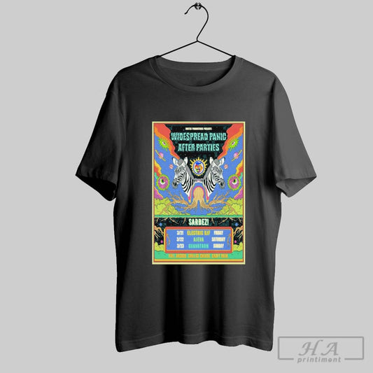 Awesome Widespread Panic Afterparty Sarbez Tour 2025 Poster T Shirt