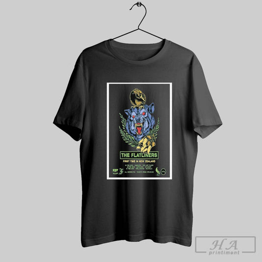 Best The Flatliners First Time In New Zealand February 2025 Tour Poster T Shirt