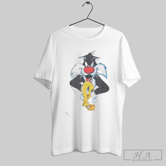Best Vintage Looney Tunes 90s Sylvester Tweety Rare T Shirt