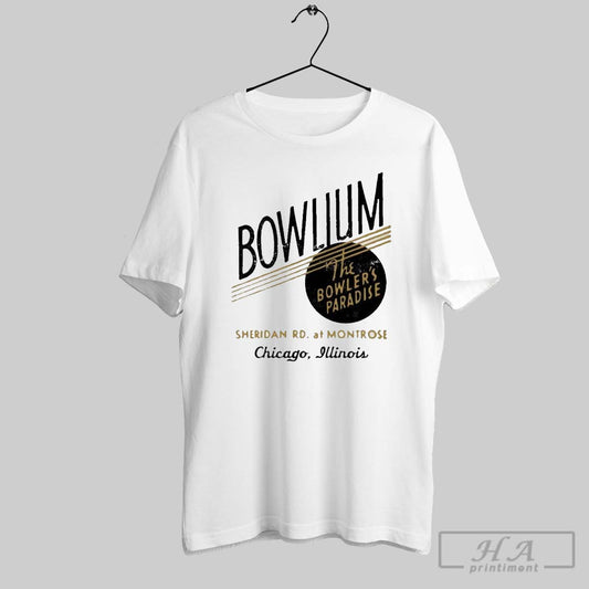 Bowlium Chicago Il Vintage Bowling Alley Shirt