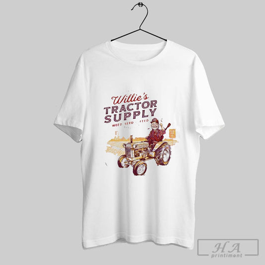Funny Willies Tractor Supply Weed Seed And Feed Estd 1933 Vintage T Shirt