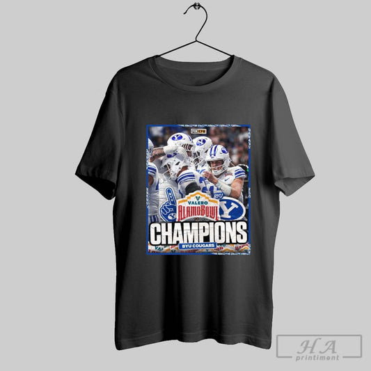 Official Byu Cougars Win Colorado Buffaloes Valero Alamo Bowl Football Champions December 28 2024 Fox Cfb Poster T Shirt