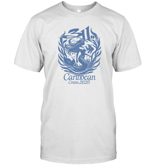 311 Caribbean Cruise 2025 Ladies Mermaid Racerback Hot T Shirt