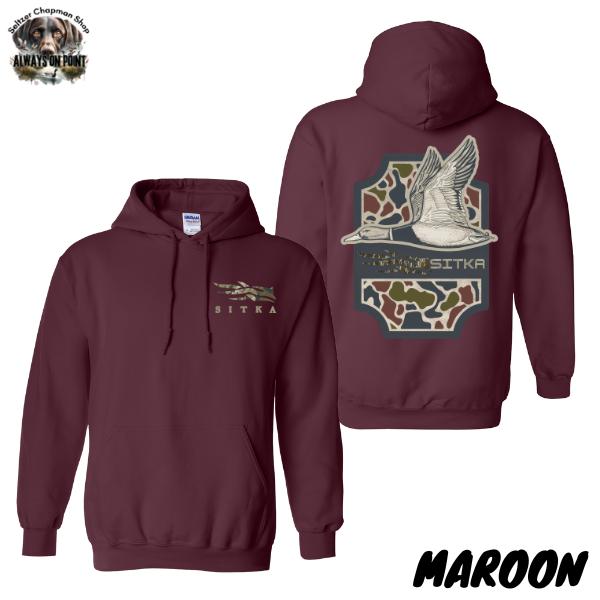 #Sitka Hoodie – Sitka Hunting Duck 2-Sided Full Color Design – Unisex Hoodie for Men & Women – Perfect for Outdoor Adventures & Hunting Enthusiasts – Team BDK - FREESHIP