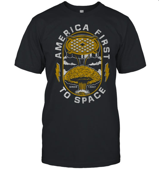 2024 The Fat Electrician Bunker ing First To Space T Shirt