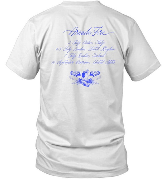 Arcade Fire Funeral Off-White Tour Date T Shirt