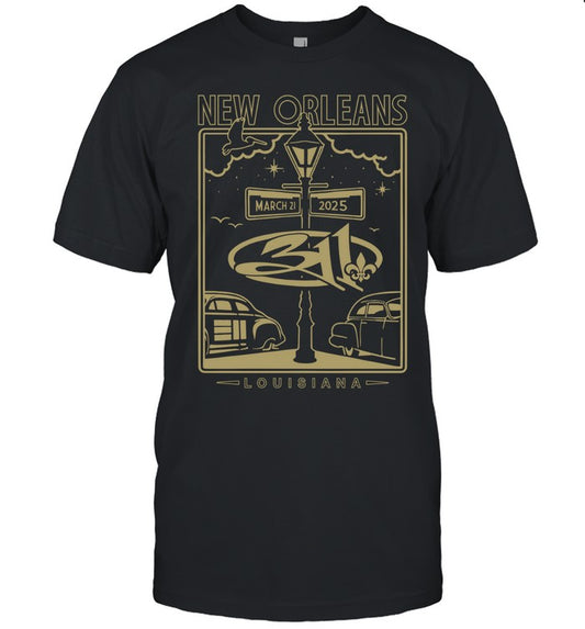 311 Mar 21 2025 in New Orleans, LA at Fillmore Concert T Shirt