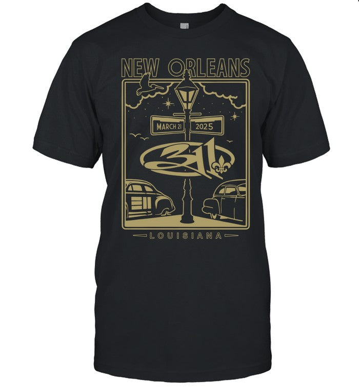 311 New Orleans, LA Mar 21 2025 Fillmore Show T Shirt