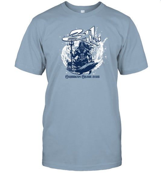 311 Caribbean Cruise 2025 Poseidon Hot T-Shirt