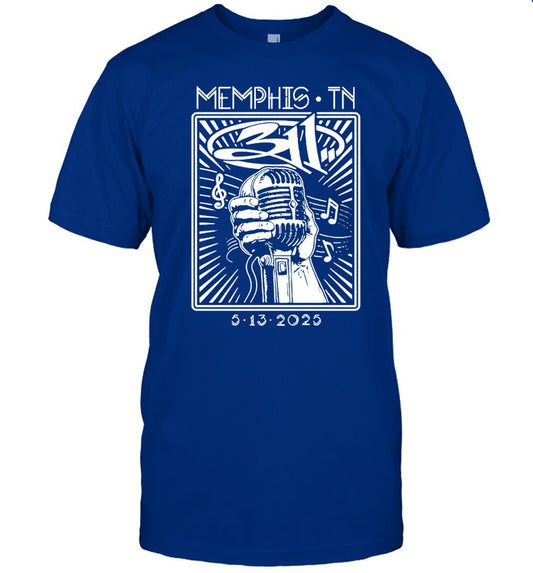 311 Memphis, TN May 13, 2025 Tour T Shirt