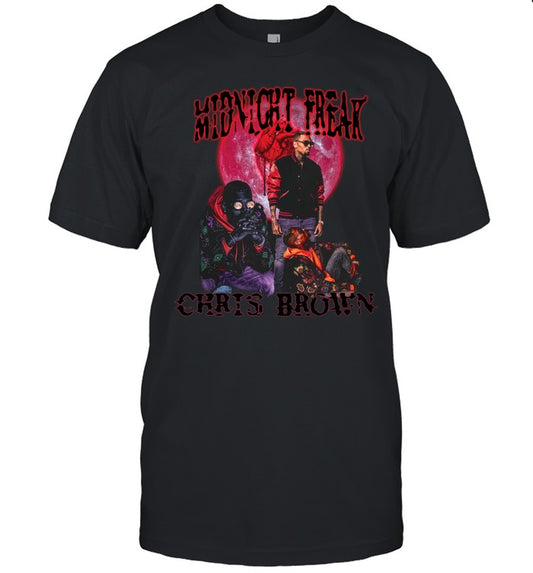 2024 Limited Chris Brown Midnight Freak S/S T-Shirt