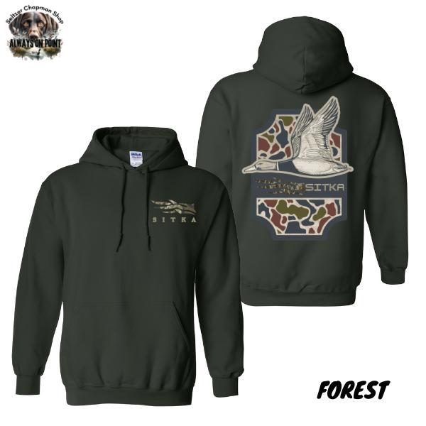 #Sitka Hoodie – Sitka Hunting Duck 2-Sided Full Color Design – Unisex Hoodie for Men & Women – Perfect for Outdoor Adventures & Hunting Enthusiasts – Team BDK - FREESHIP