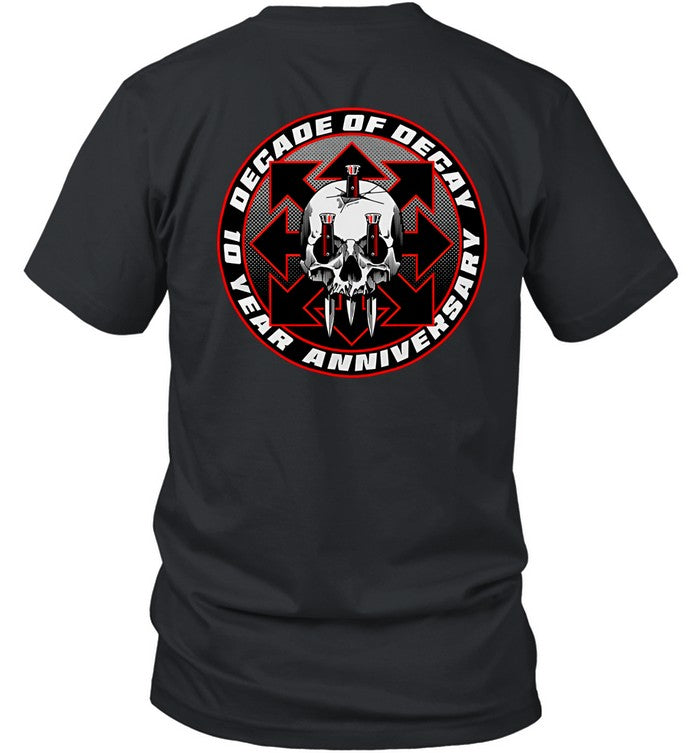 3TEETH Decade Of Decay 10Th Anniversary 2024 T Shirt