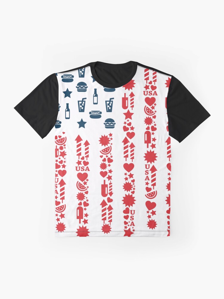 4th july outfit, celebration ,US Flag, US flag design Graphic T-Shirt