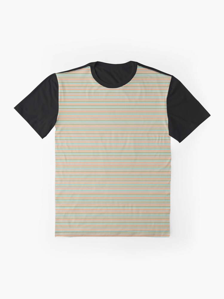 60s Line Pattern Graphic T-Shirt