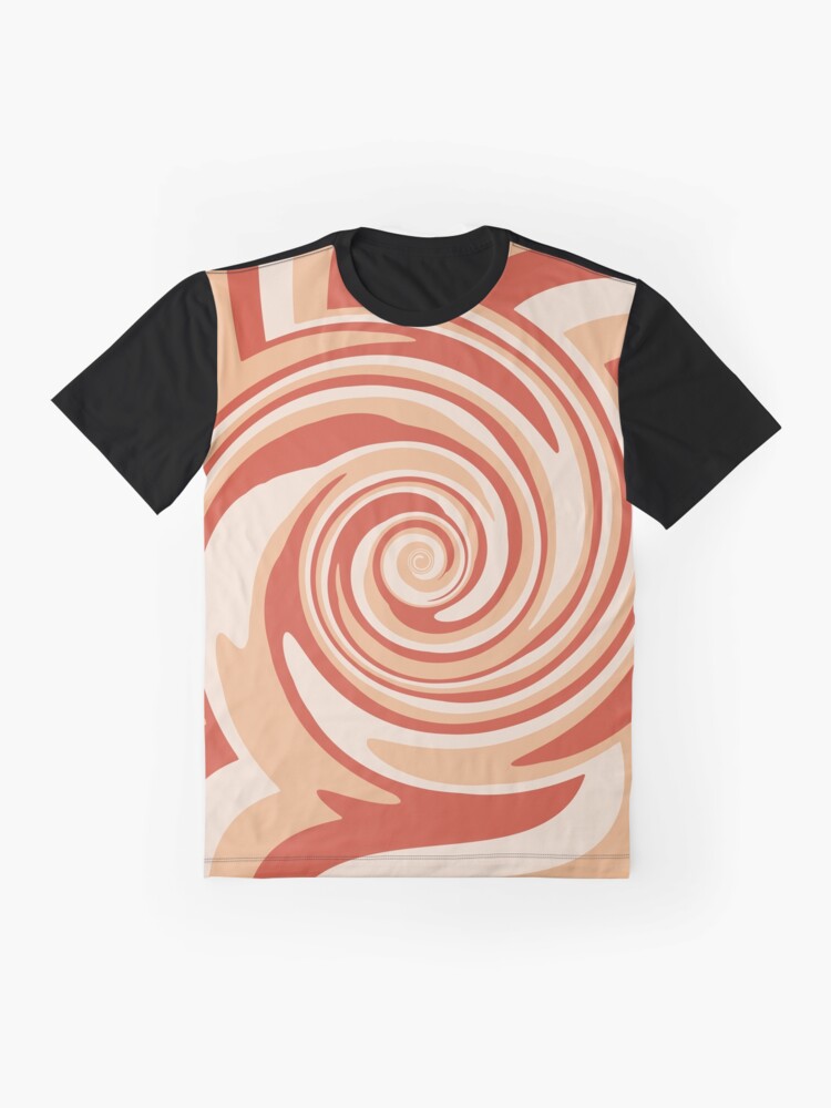 70s Retro Swirl Color Abstract Graphic T-Shirt