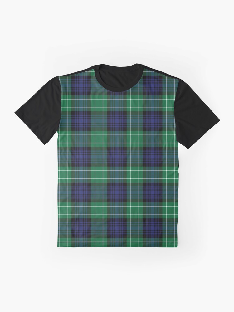 ABERCROMBIE Tartan | Clasic Clan & Family Name Tartan Graphic T-Shirt