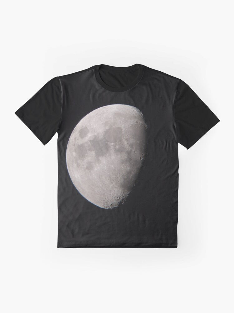 4K Dark Side of the Moon Original // Picture of the Moon and its Craters with a High Definition Camera Graphic T-Shirt