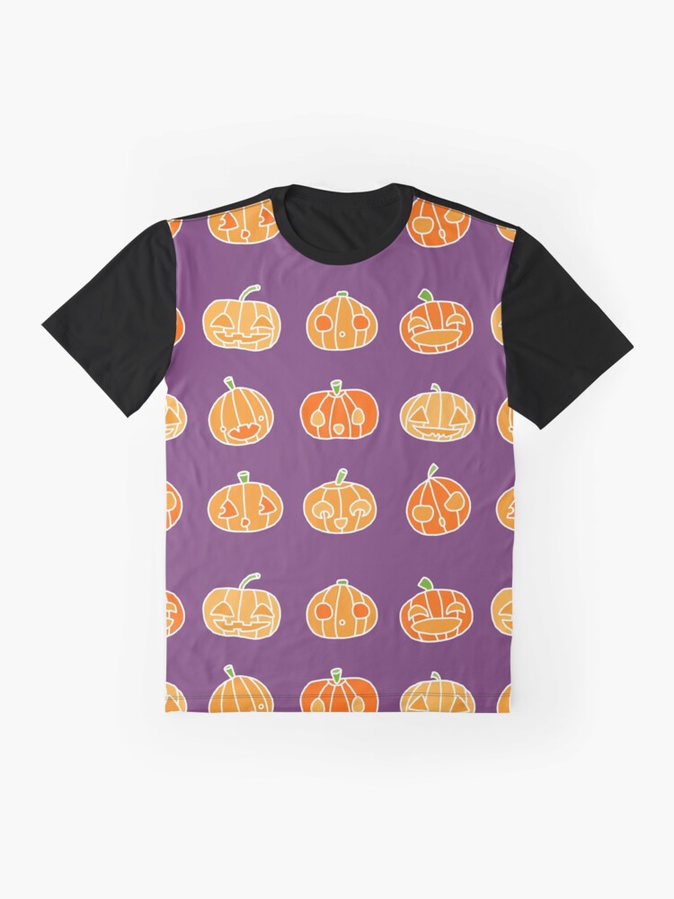 9 orange pumpkins just hanging out on Hallowe'en- up to no good | babyRAGE Item #I0021E Graphic T-Shirt