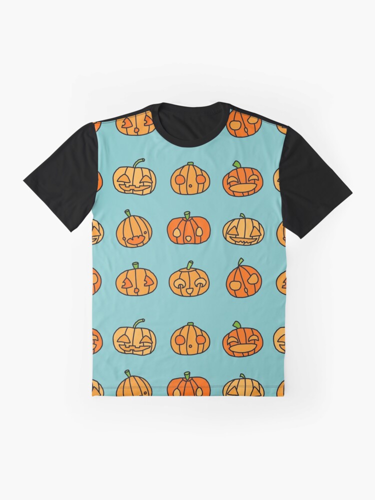 9 orange pumpkins just hanging out on Hallowe'en- up to no good | babyRAGE Item #I0021I Graphic T-Shirt