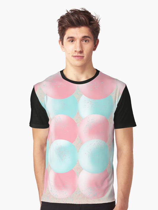 A spherical pattern, powdered sugar balls Graphic T-Shirt