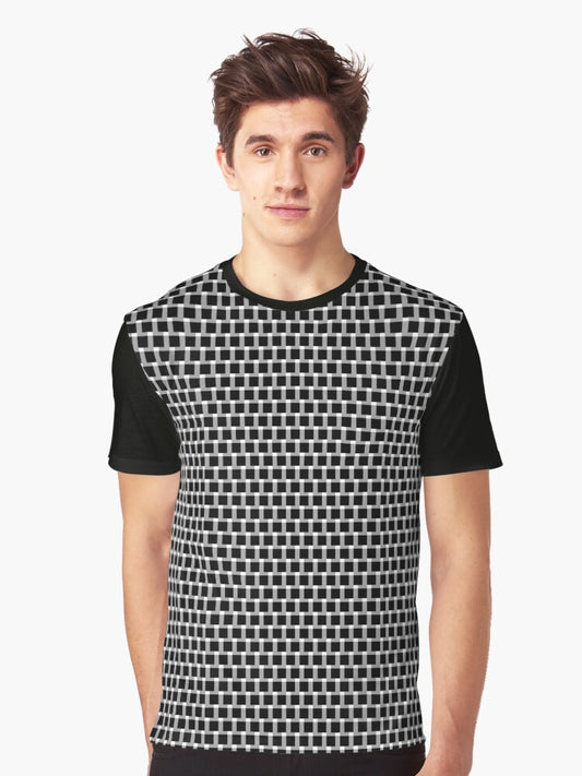 Abstract Black & White Art - Geometric Patterns Graphic T-Shirt