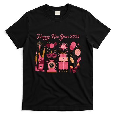 Happy New Year 2025 Champain Holiday Matching T-Shirt