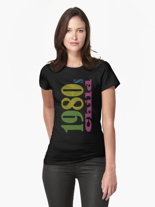 80s child Fitted T-Shirt