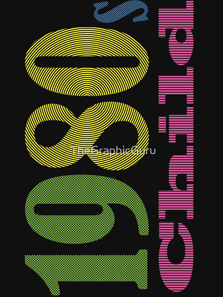 80s child Fitted T-Shirt