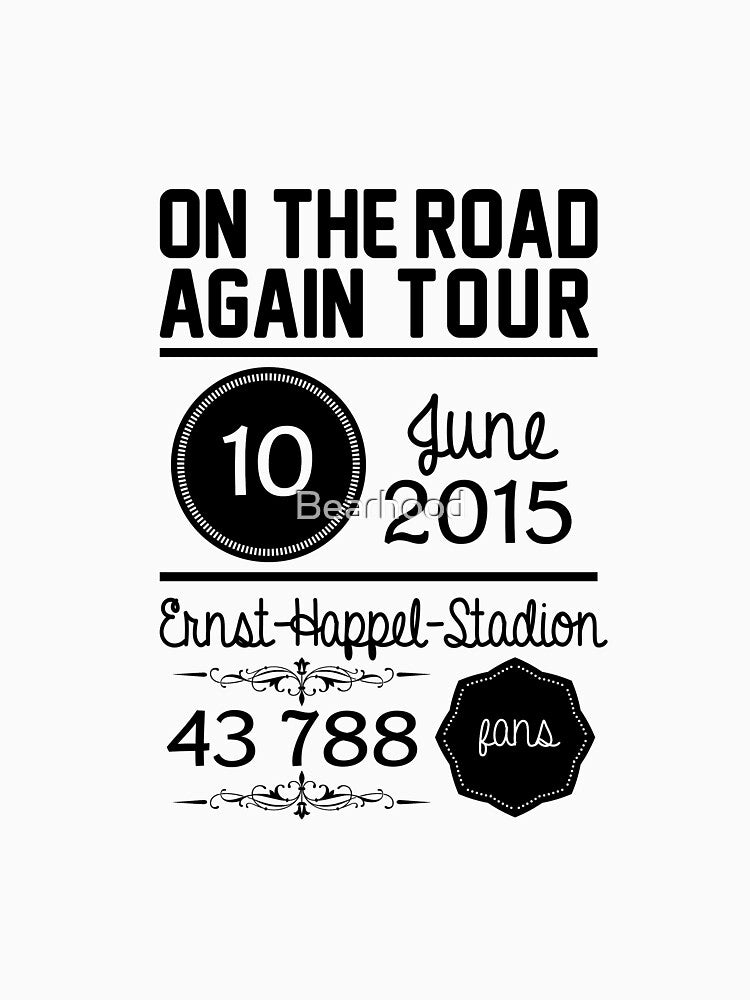 10th June - Ernst-Happel-Stadion OTRA Fitted V-Neck T-Shirt