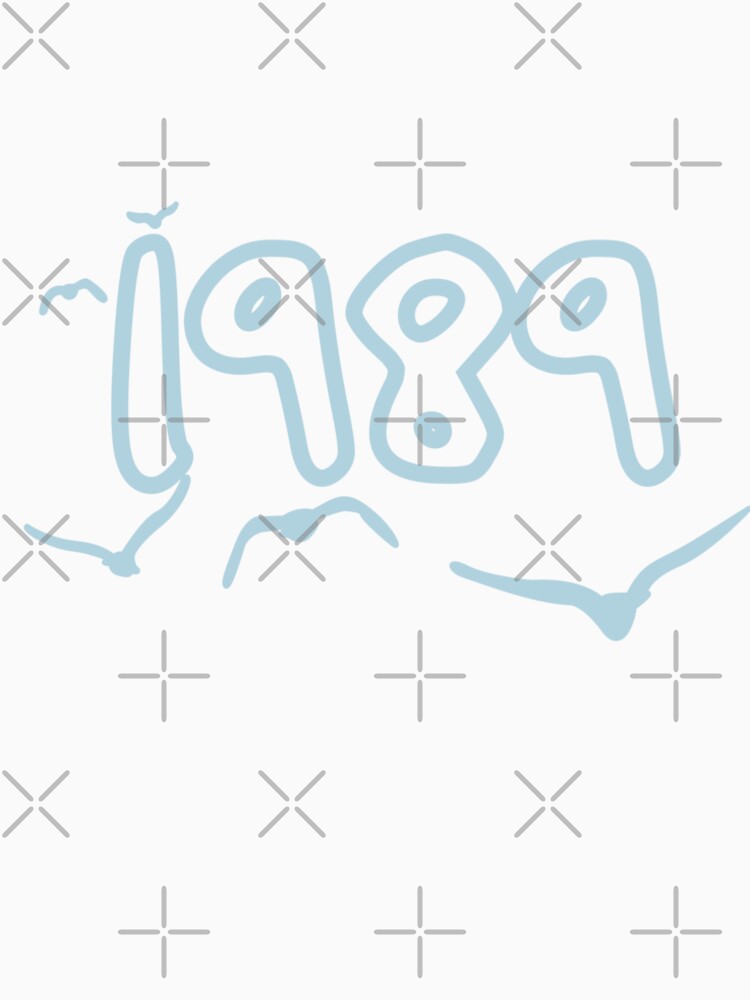 1989 Seagulls Outline (warm blue) Premium T-Shirt