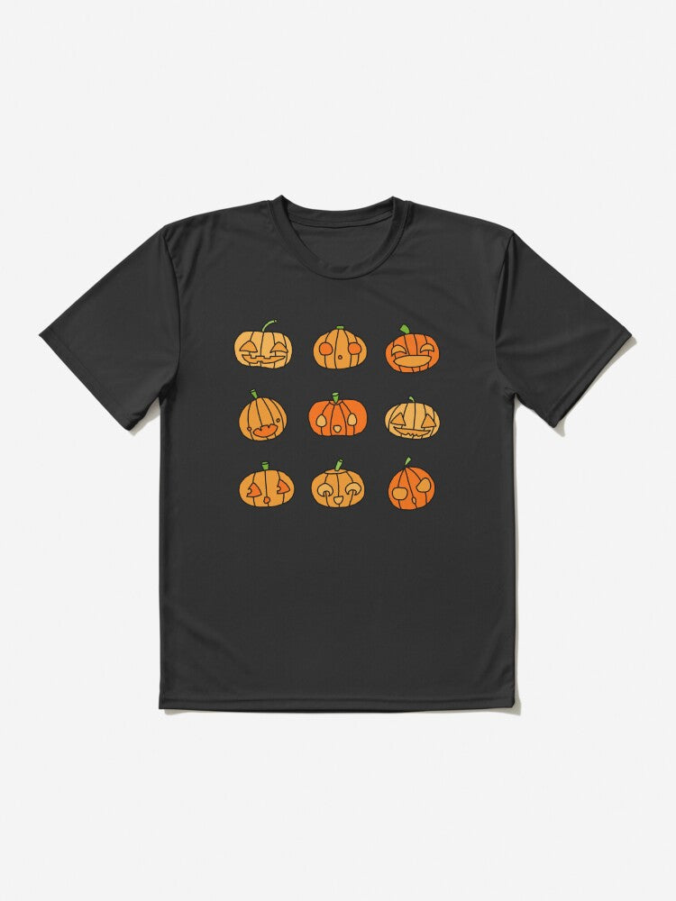 9 orange pumpkins just hanging out on Hallowe'en- up to no good | babyRAGE Item #I0021A Active T-Shirt