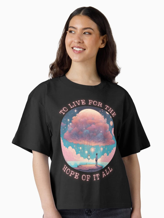 A Hopeful Journey "To Live For The Hope It All" Boxy T-Shirt