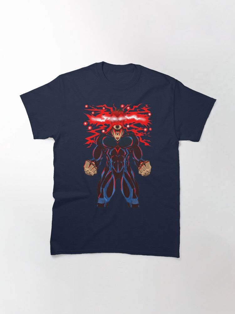 A muscular character with laser eyes, projecting Energy Classic T-Shirt